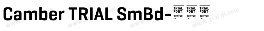 Camber TRIAL SmBd字体转换